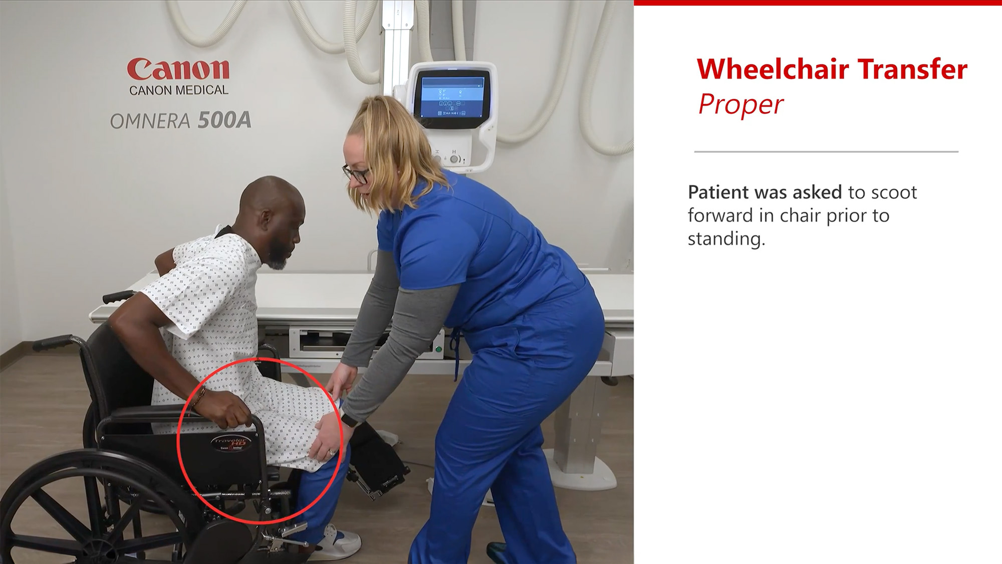 Wheelchair Transfer Proper